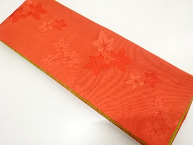 JAPANESE KIMONO / HANHABA OBI / WOVEN MAPLE